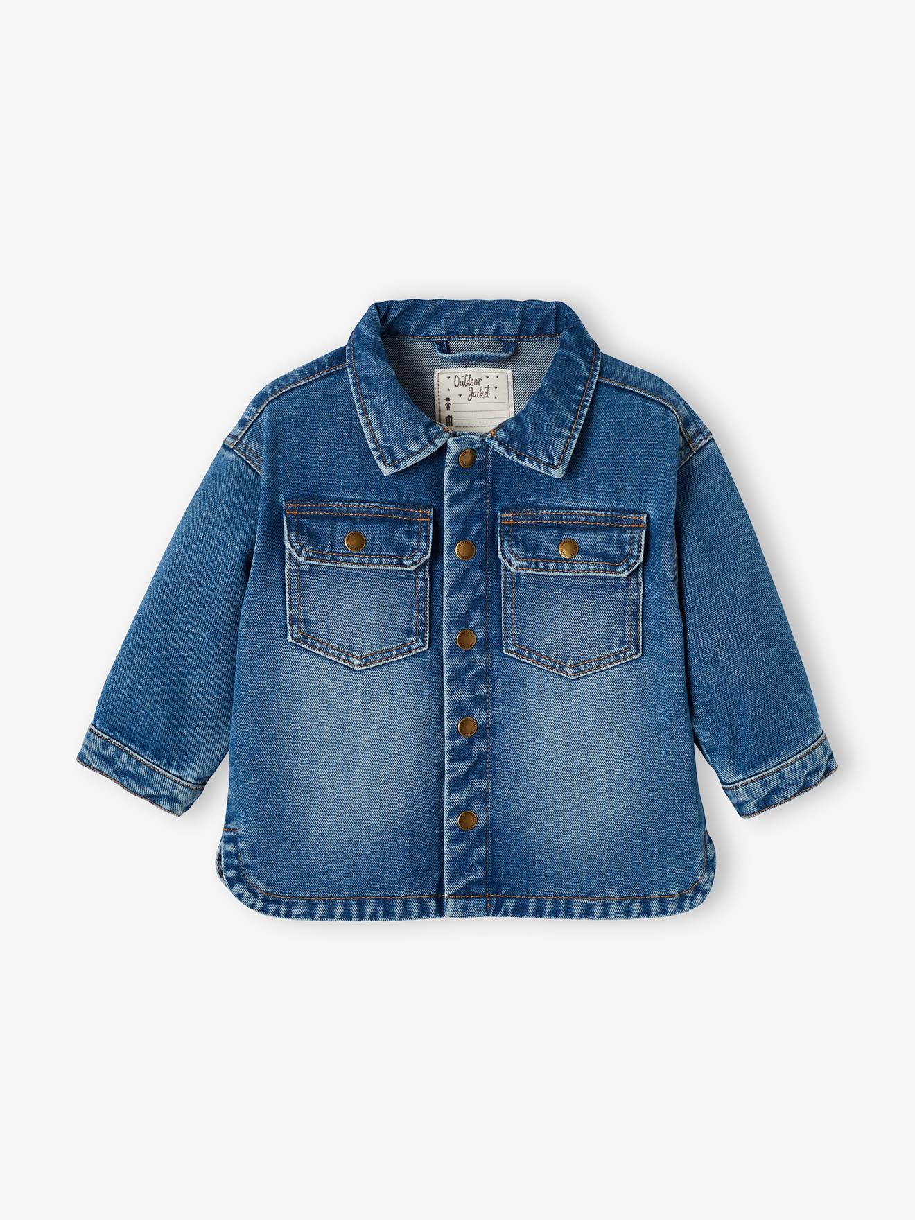 Veste bébé en denim denim stone
