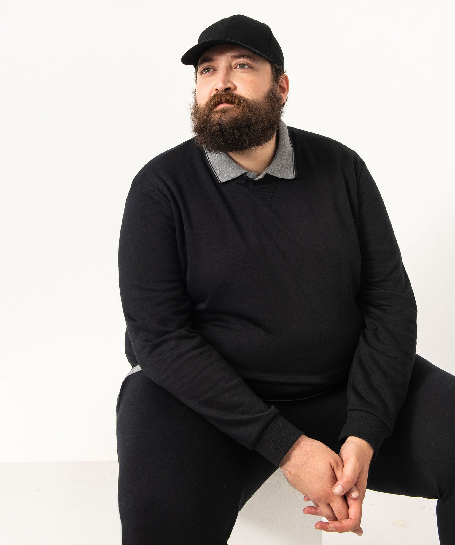 Sweat homme avec intérieur molletonné noir | GEMO