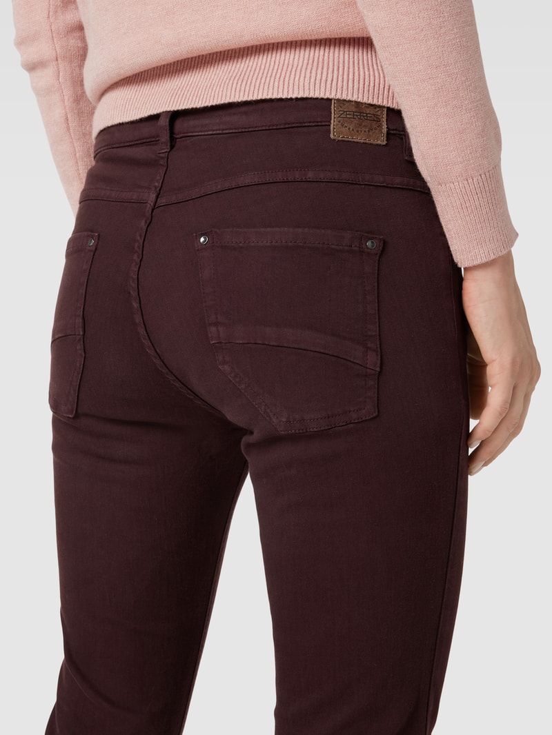 Slim Fit Jeans mit Stretch-Anteil Modell 'TWIGY' in aubergine