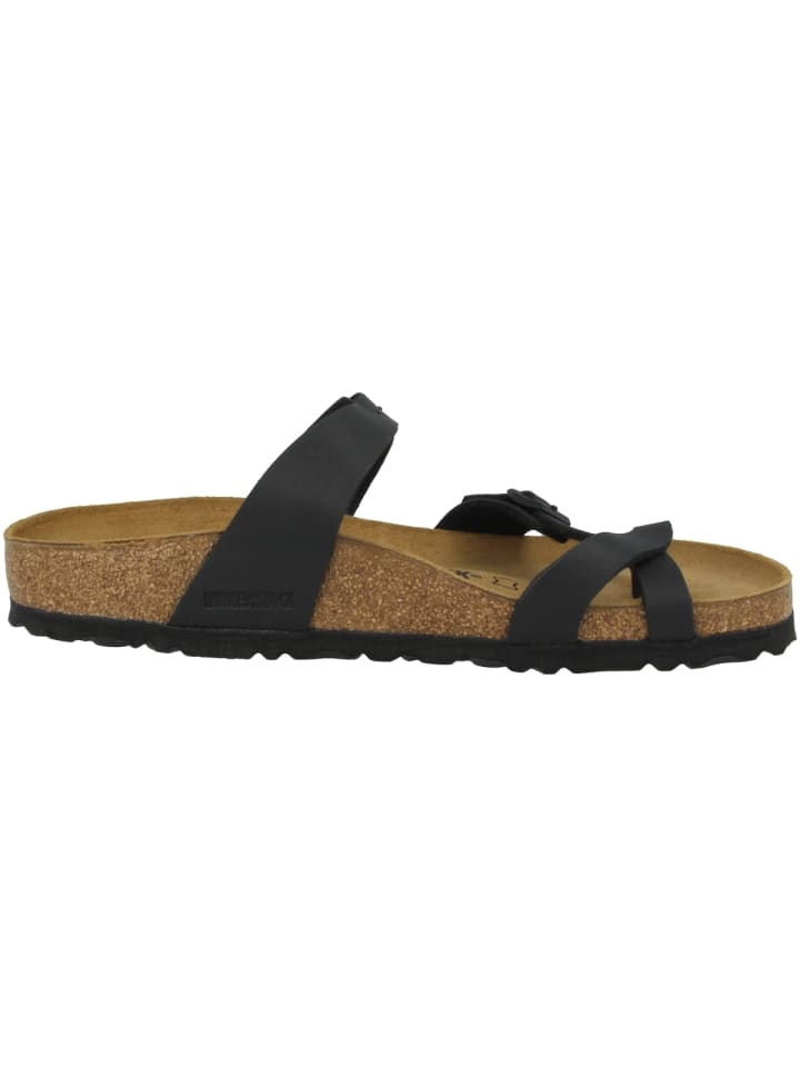 Birkenstock Pantolette Mayari Birko-Flor normal in schwarz günstig kaufen