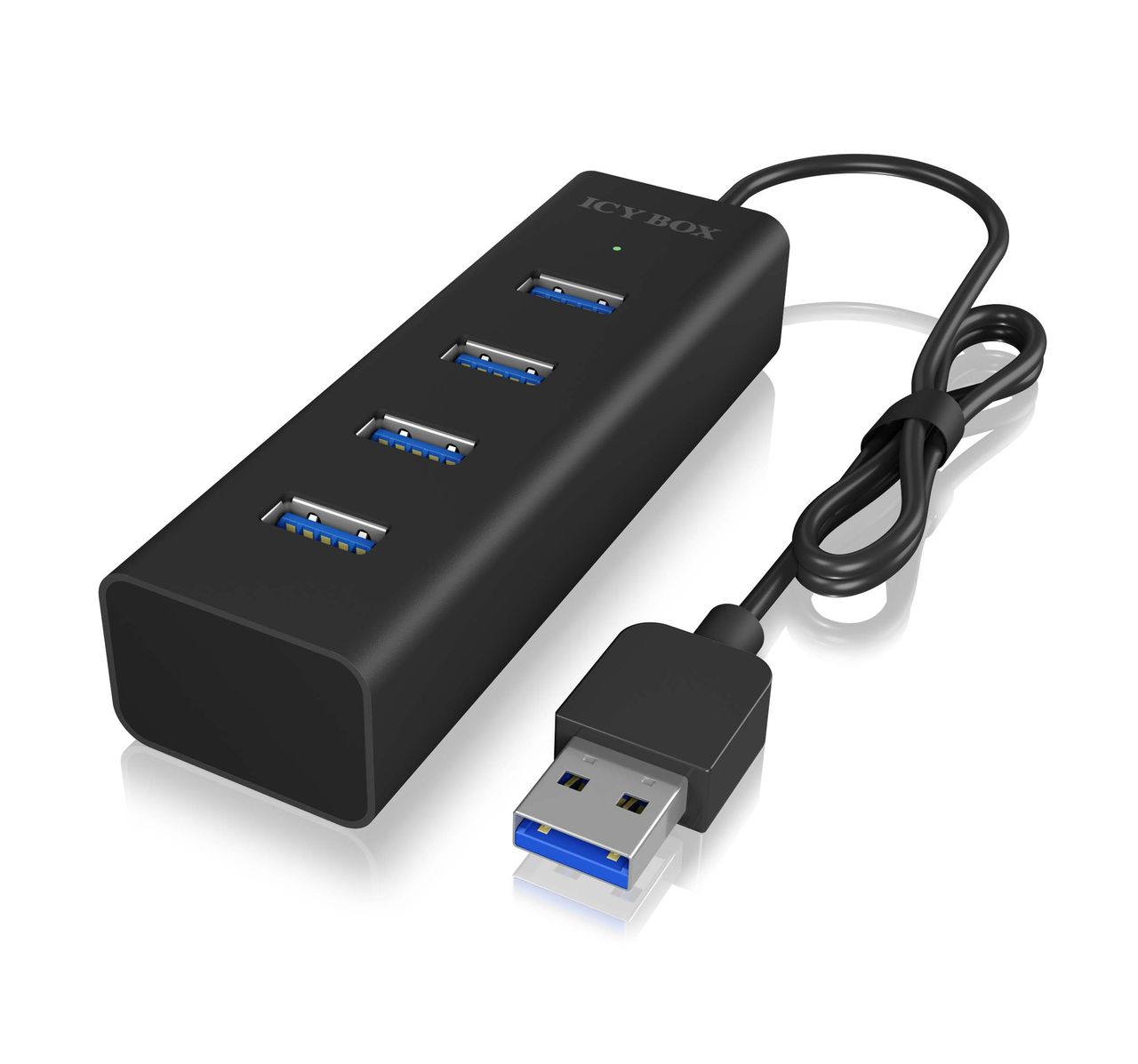 ICY BOX IB-HUB1409-U3, 4 Port Hub mit USB 3.0 Type-A Anschluss