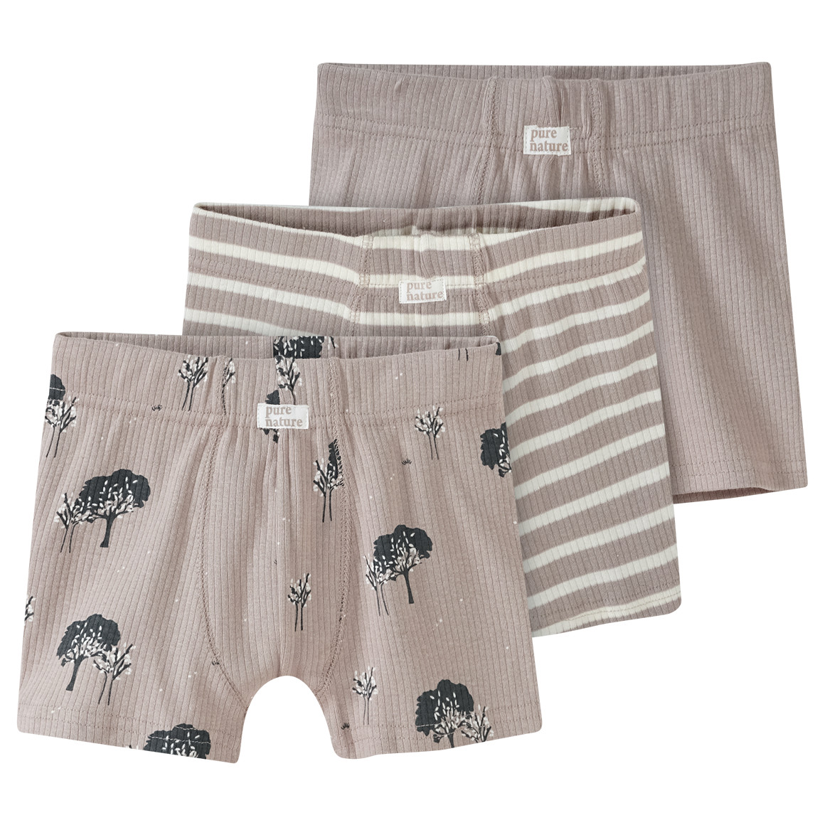 3 Jungen Boxer mit Rippstruktur