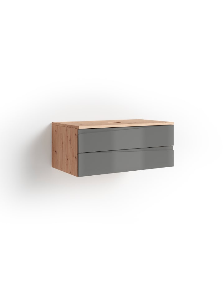 byLiving Waschtisch Shape in Grau - (B) 80 x (H) 33 x (T) 47 cm günstig kaufen onesize