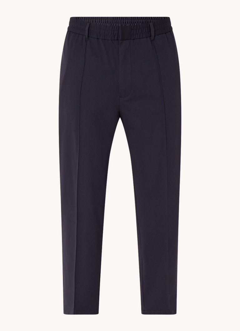 Pantaloni Emporio Armani cu croială dreaptă și vârf de oțel