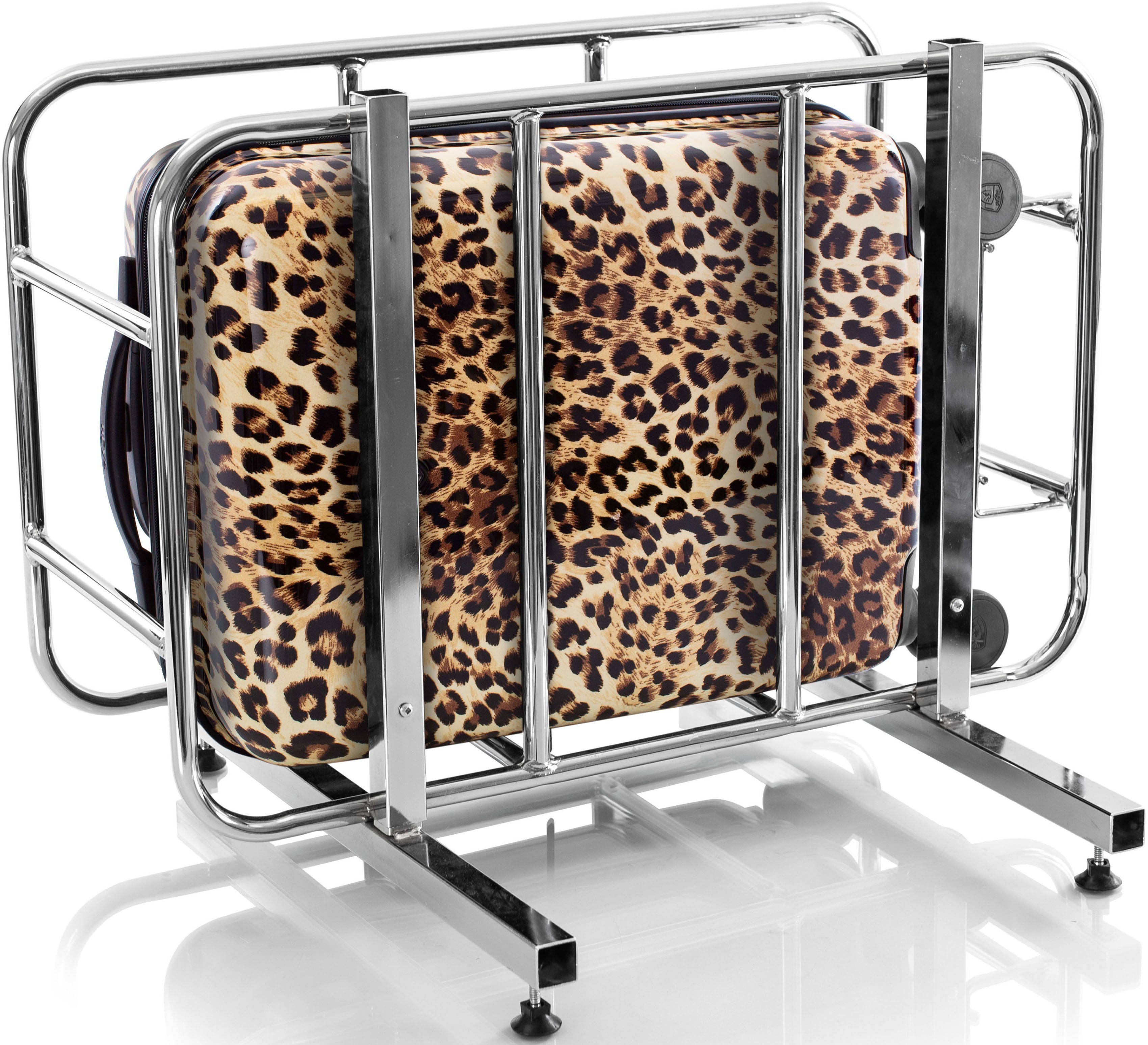 Heys Hartschalen-Trolley Leopard, 53 cm, 4 Rollen, mit Volumenerweiterung
