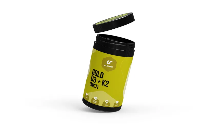 GO FITNESS GOLD D3 + K2 (MK7) Kapseln