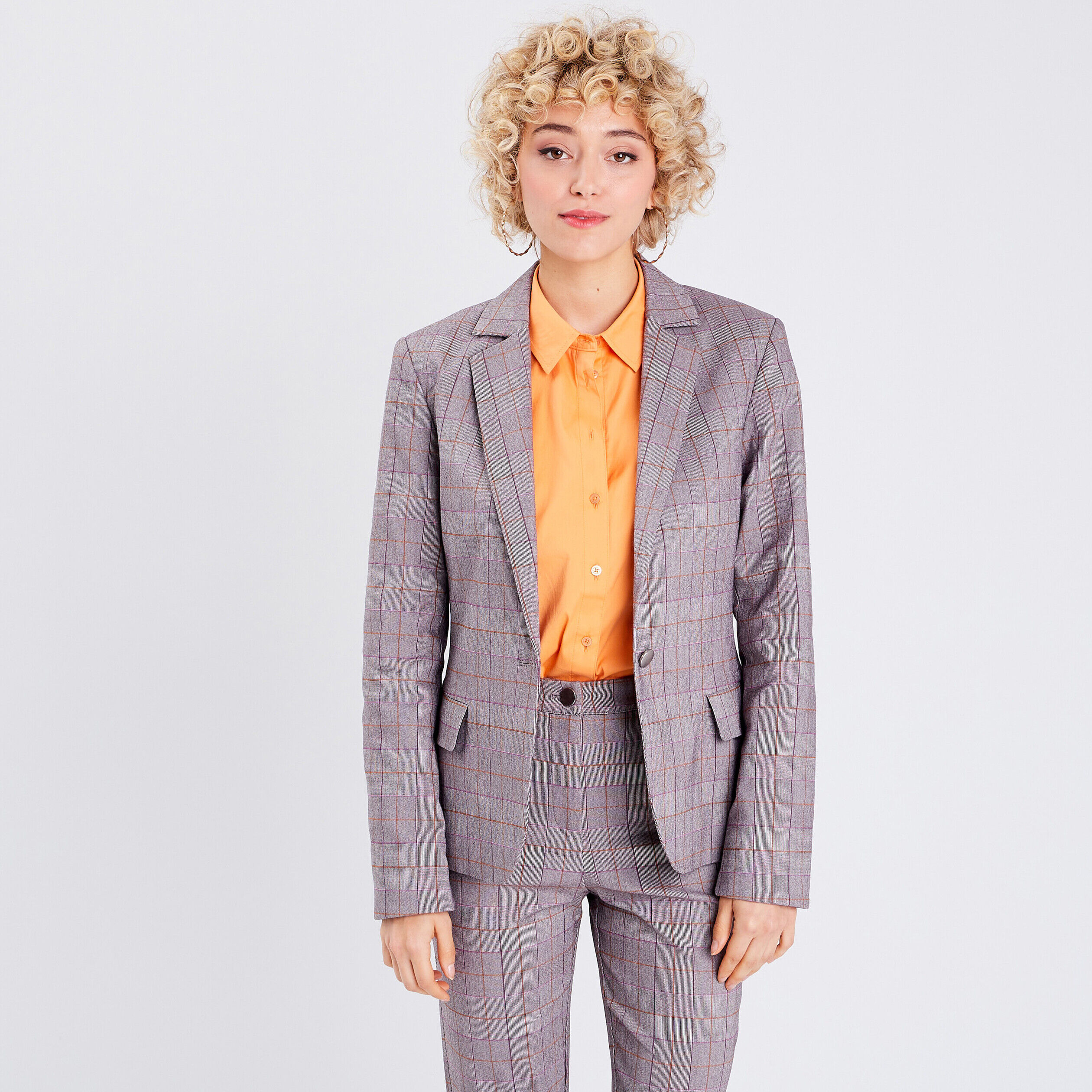 Veste esprit blazer droite blanc femme | Cache Cache