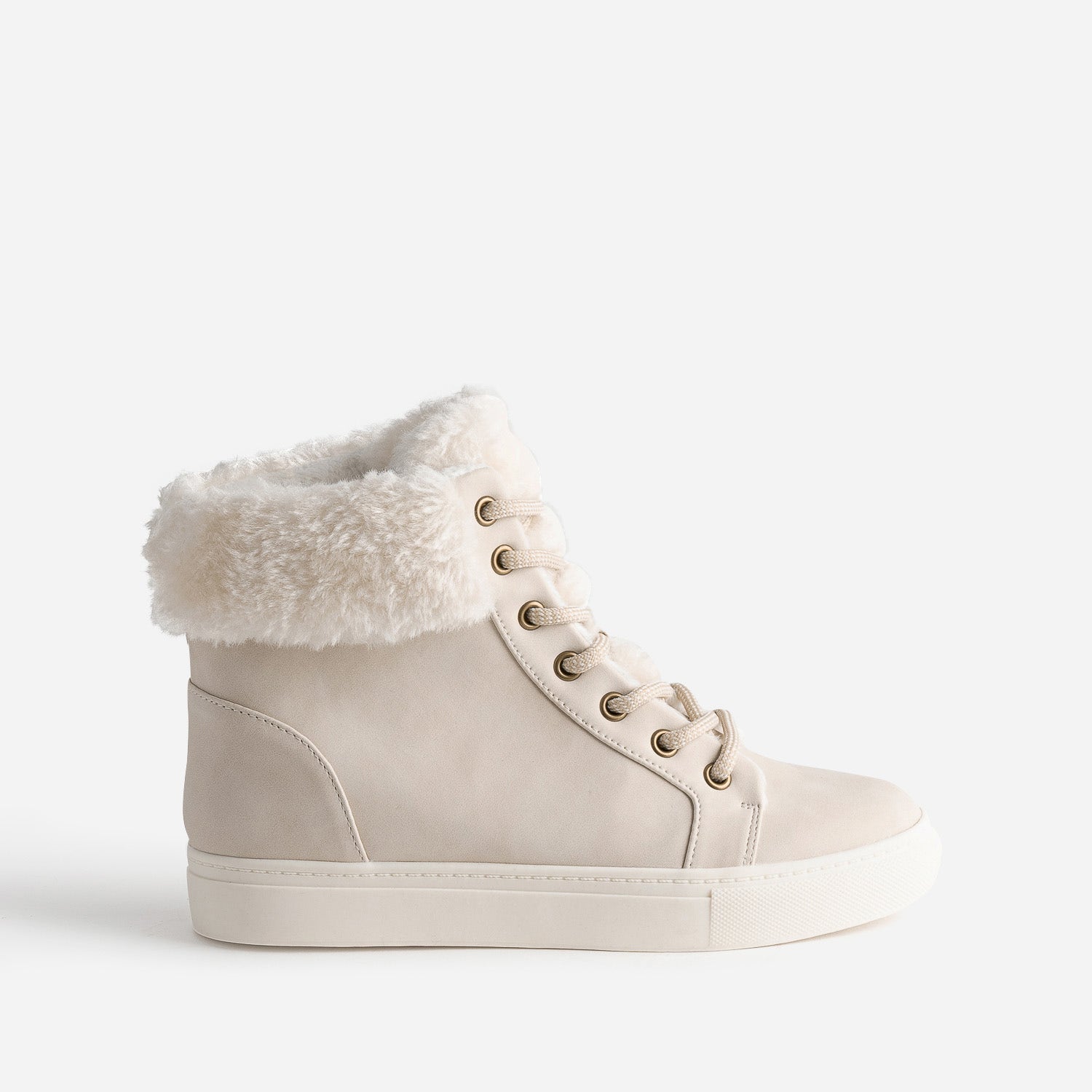 Boots beige clair fourrée