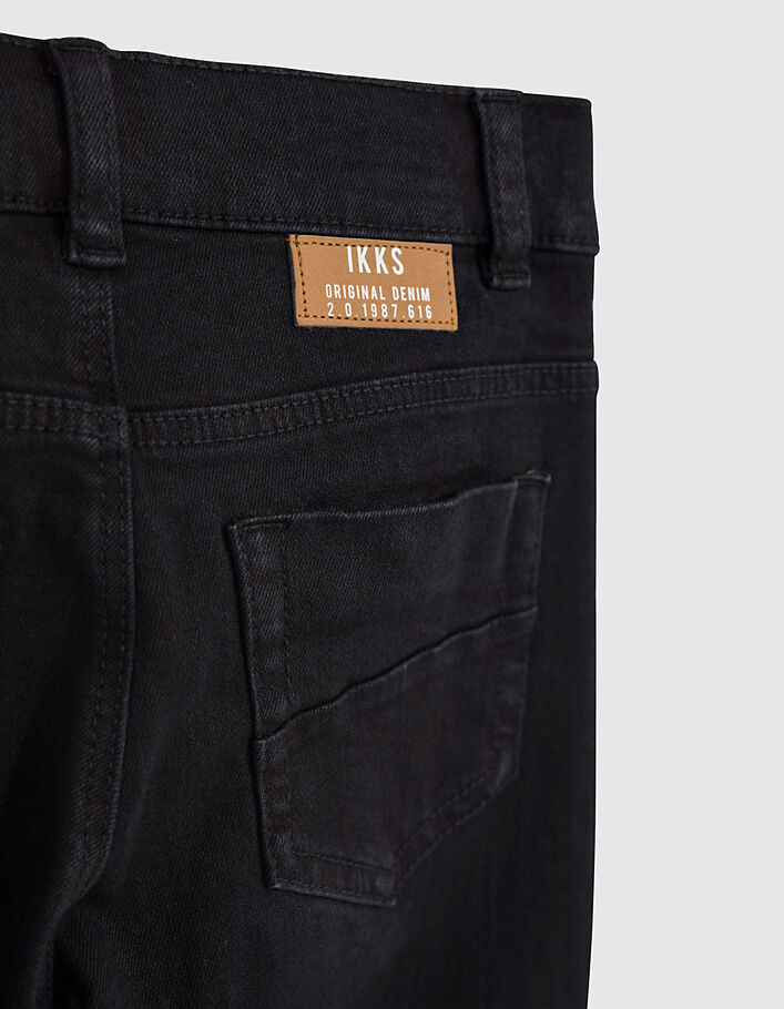 Jean slim noir Essentiel en coton bio garçon