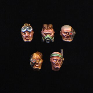 Male Combat Heads 2 (28 mm)