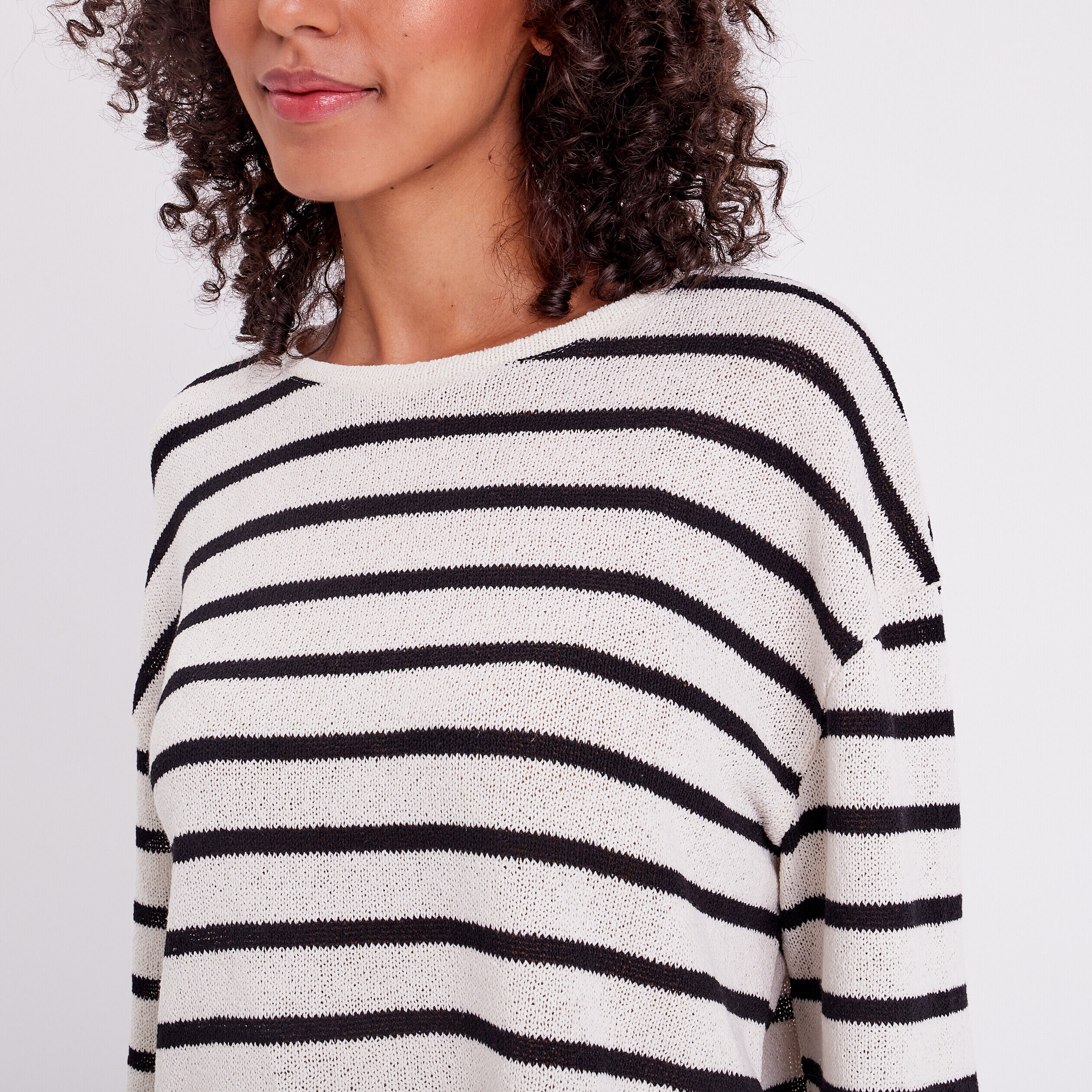 T-shirt manches longues noir femme | Cache Cache