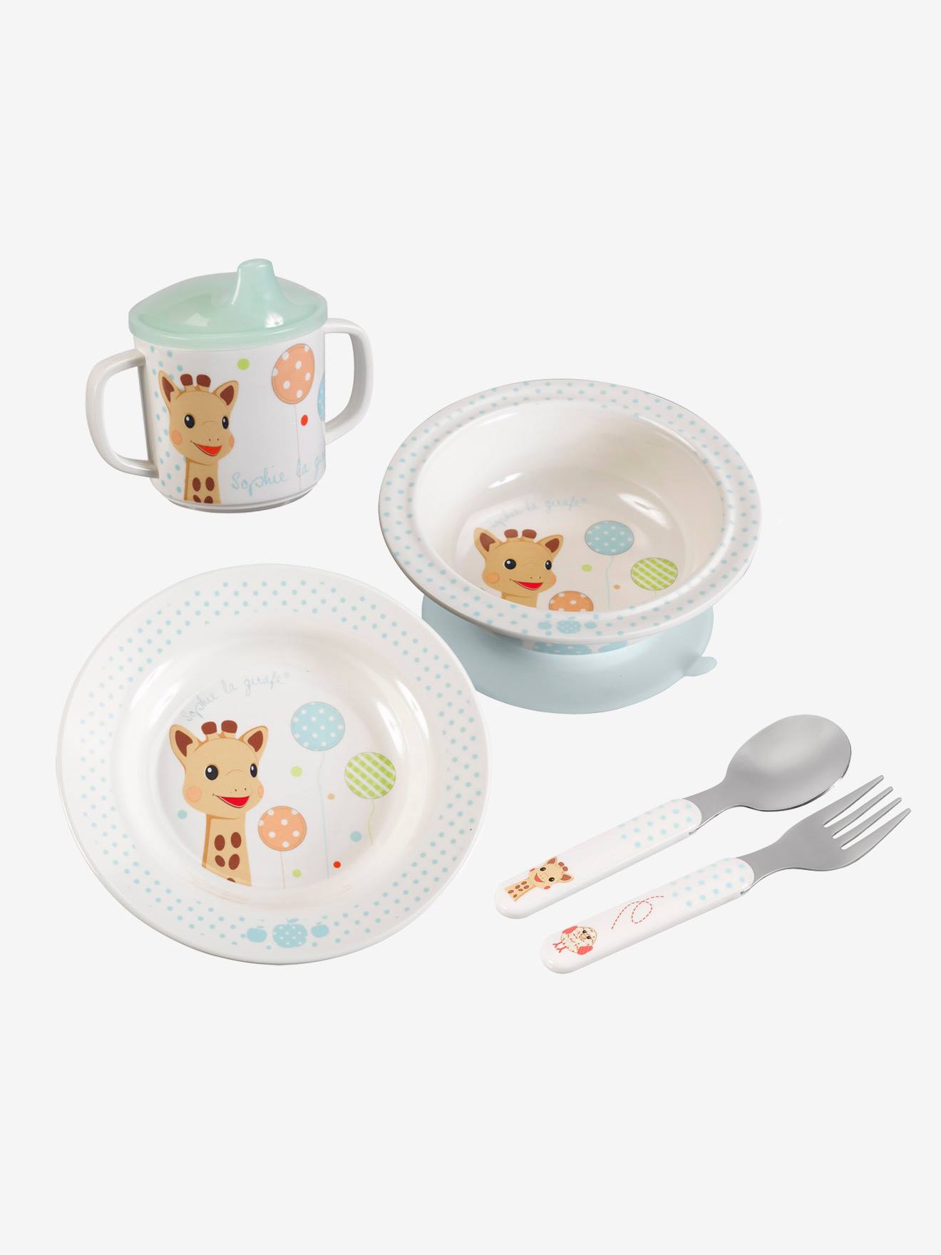 Coffrets repas Sophie la girafe® VULLI kiwi avec oiseau