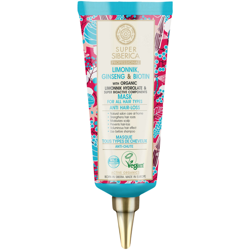 Natura Sibérica Masque Schisandra et Ginseng Soin Capillaire Anti-Chute