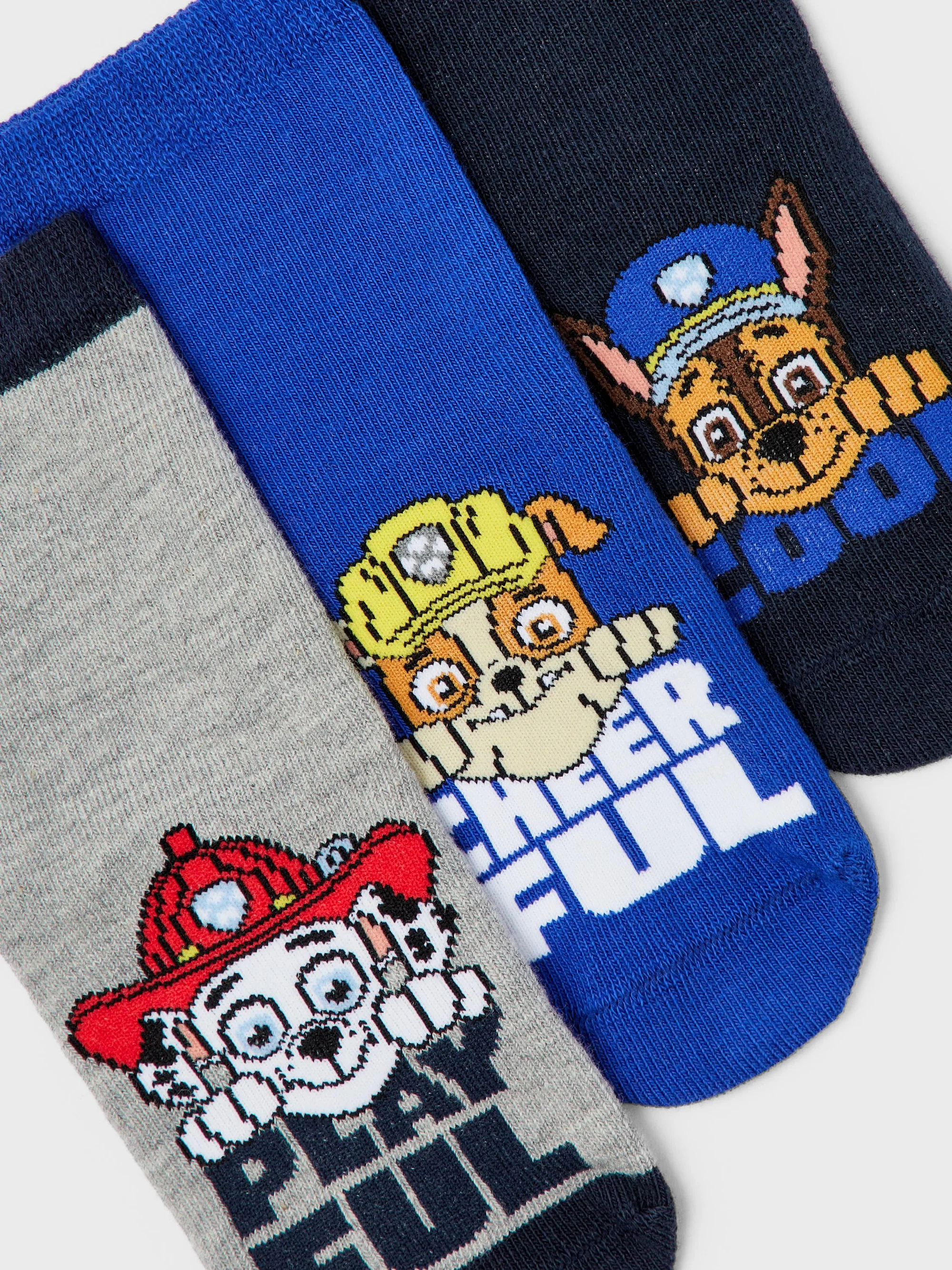 Nómbralo NMMJION PAWPATROL UNISEX 3 PACK - Calcetines