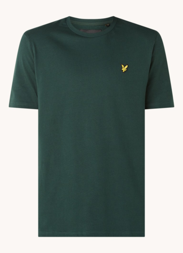 Tricou Lyle & Scott din bumbac organic cu logo.