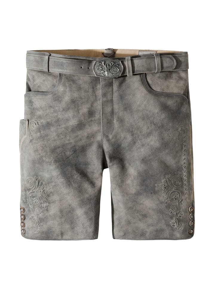 Stockerpoint Lederhose Alois2 in grau günstig kaufen