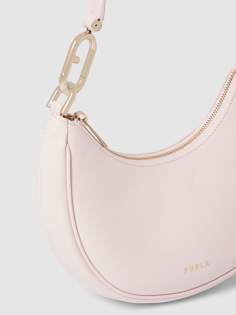 Hobo Bag mit Label-Detail Modell 'FURLA PRIMAVERA' in hellrosa