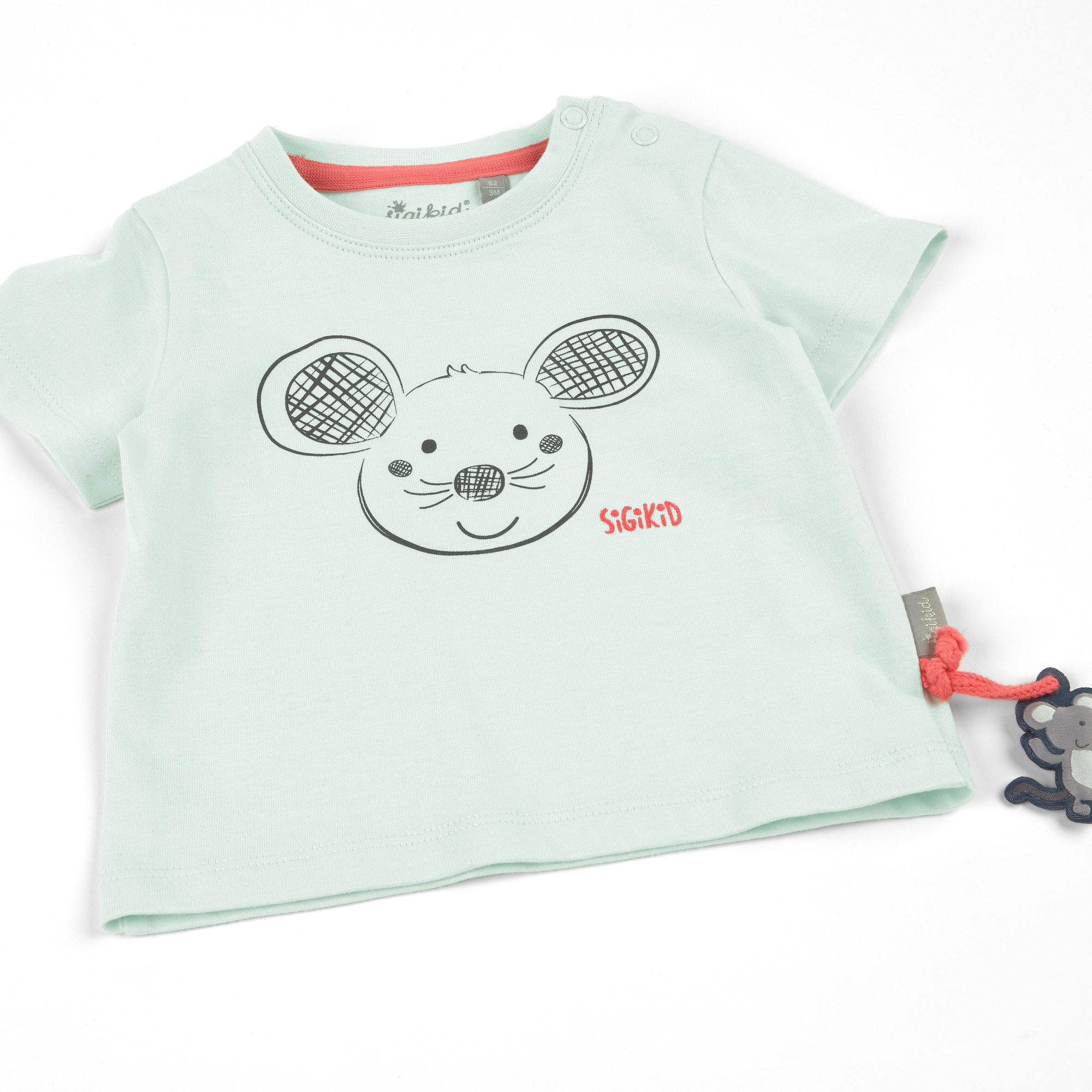 Baby T-Shirt Maus, hellblau