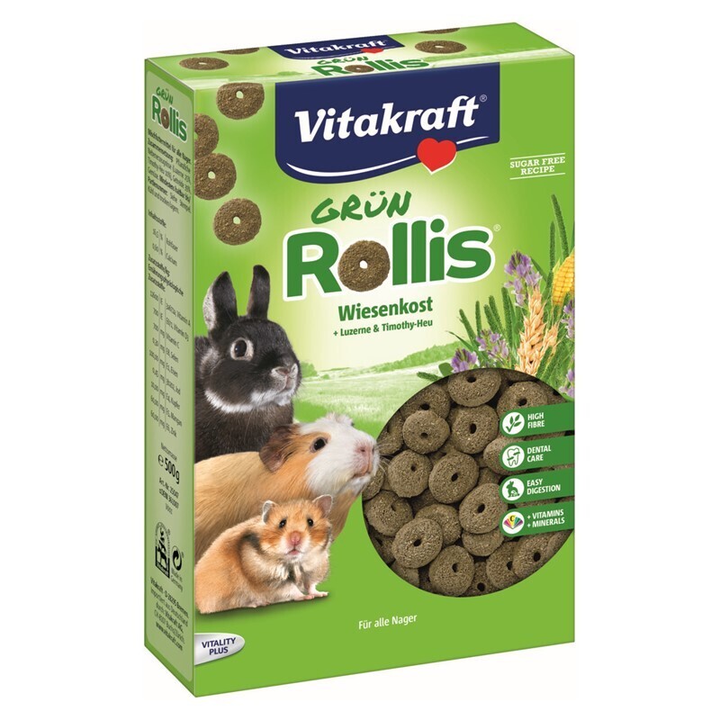 Vitakraft Snacks Vitakraft Grün-Rollis für Nager 500 g
