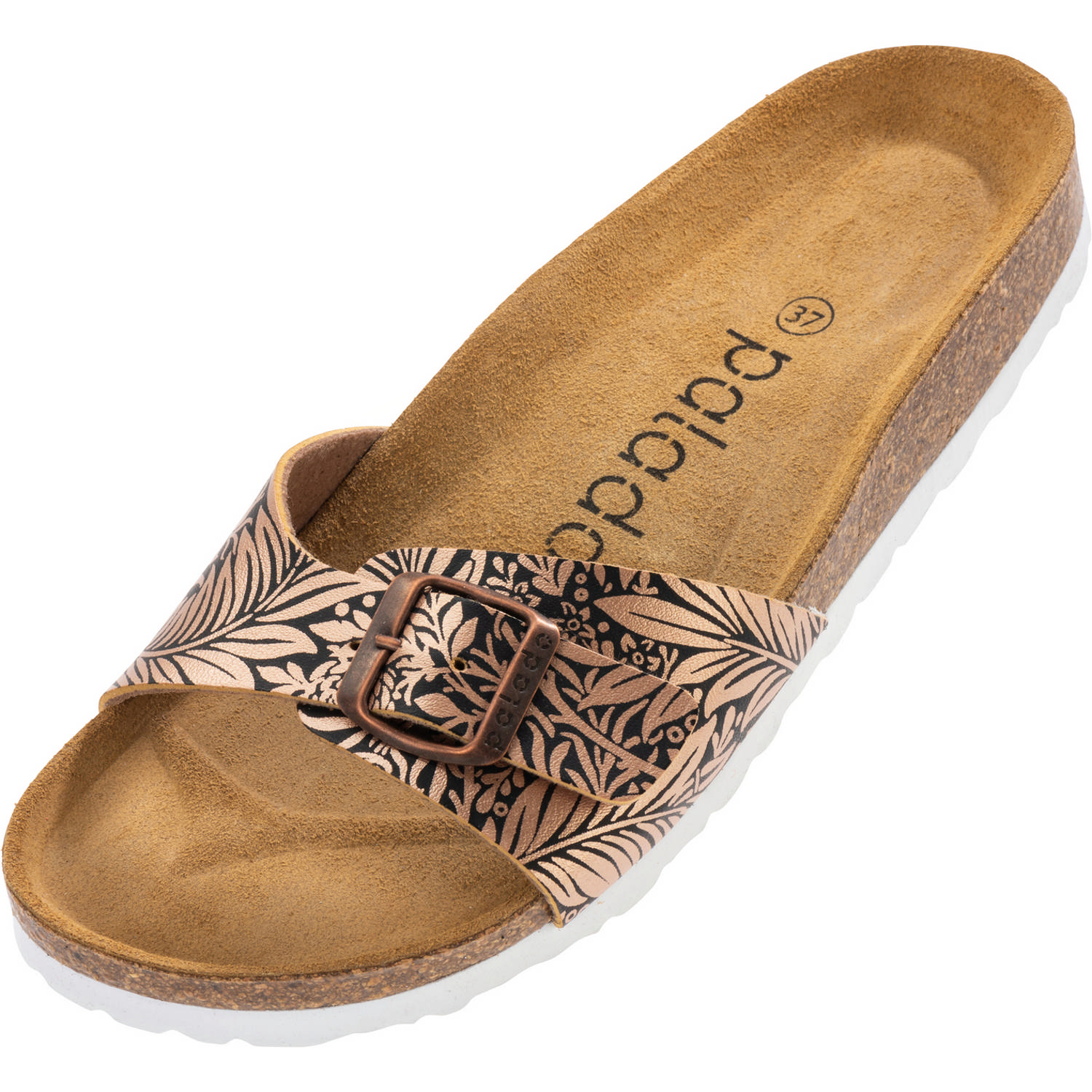 Palado Malta Metallic, Pantoletten, Damen, Print Schwarz Bronze