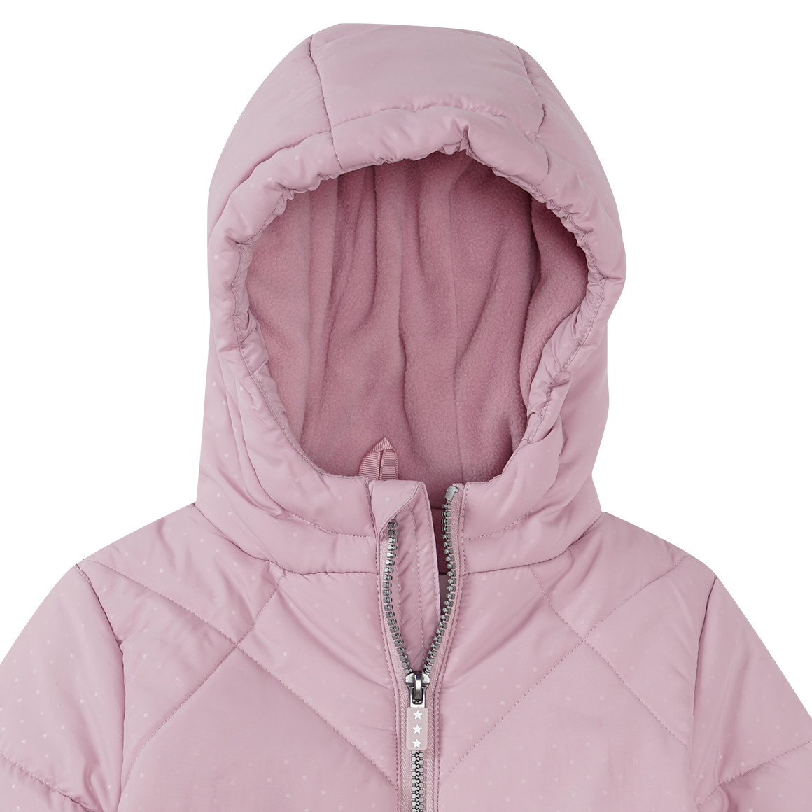 Mädchen Steppjacke mit feinen Pünktchen