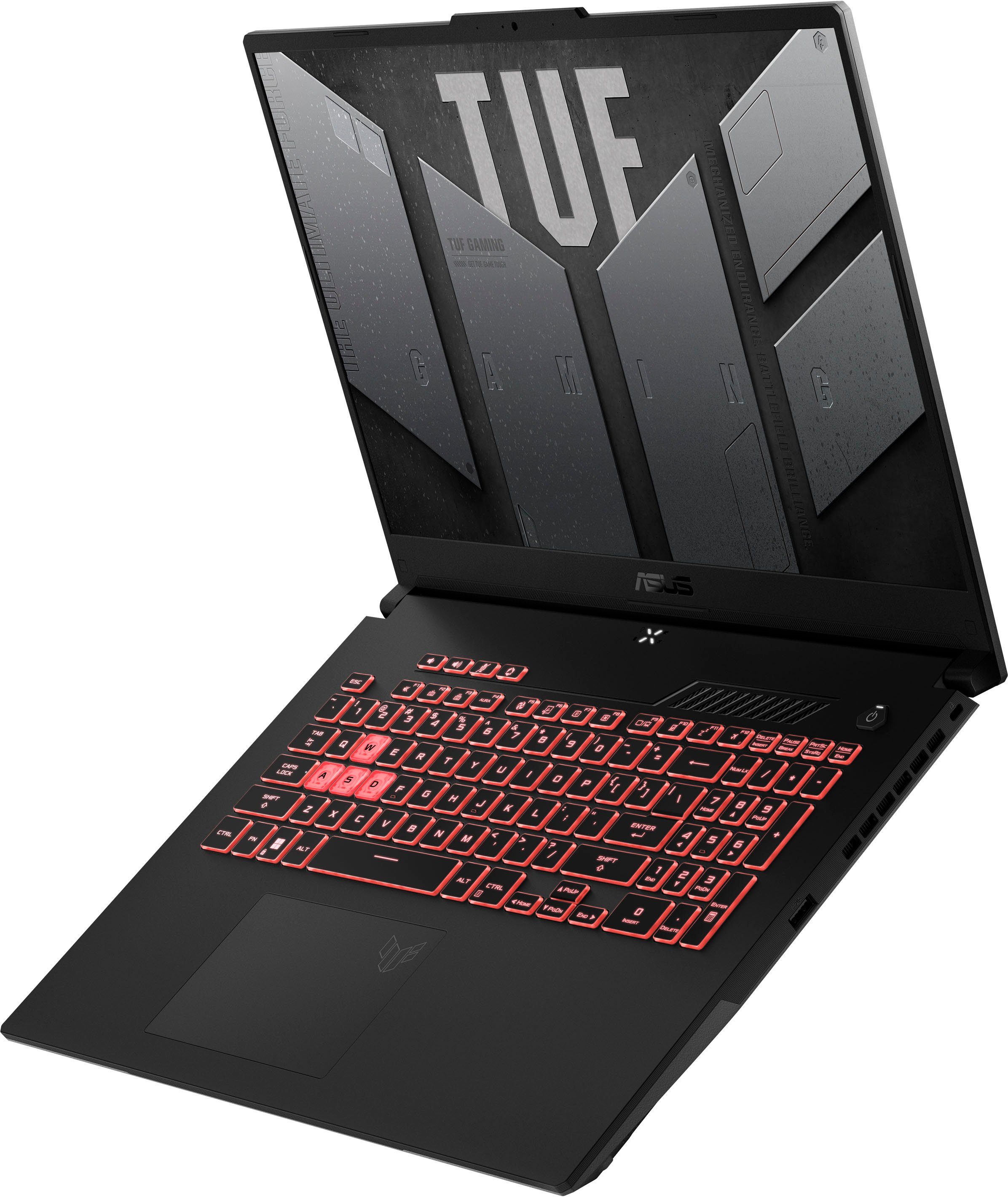 Asus TUF Gaming A17 FA707RM-HX005W Gaming-Notebook (43,9 cm/17,3 Zoll, AMD Ryzen 7 6800H, GeForce RTX 3060, 512 GB SSD, Windows 11)