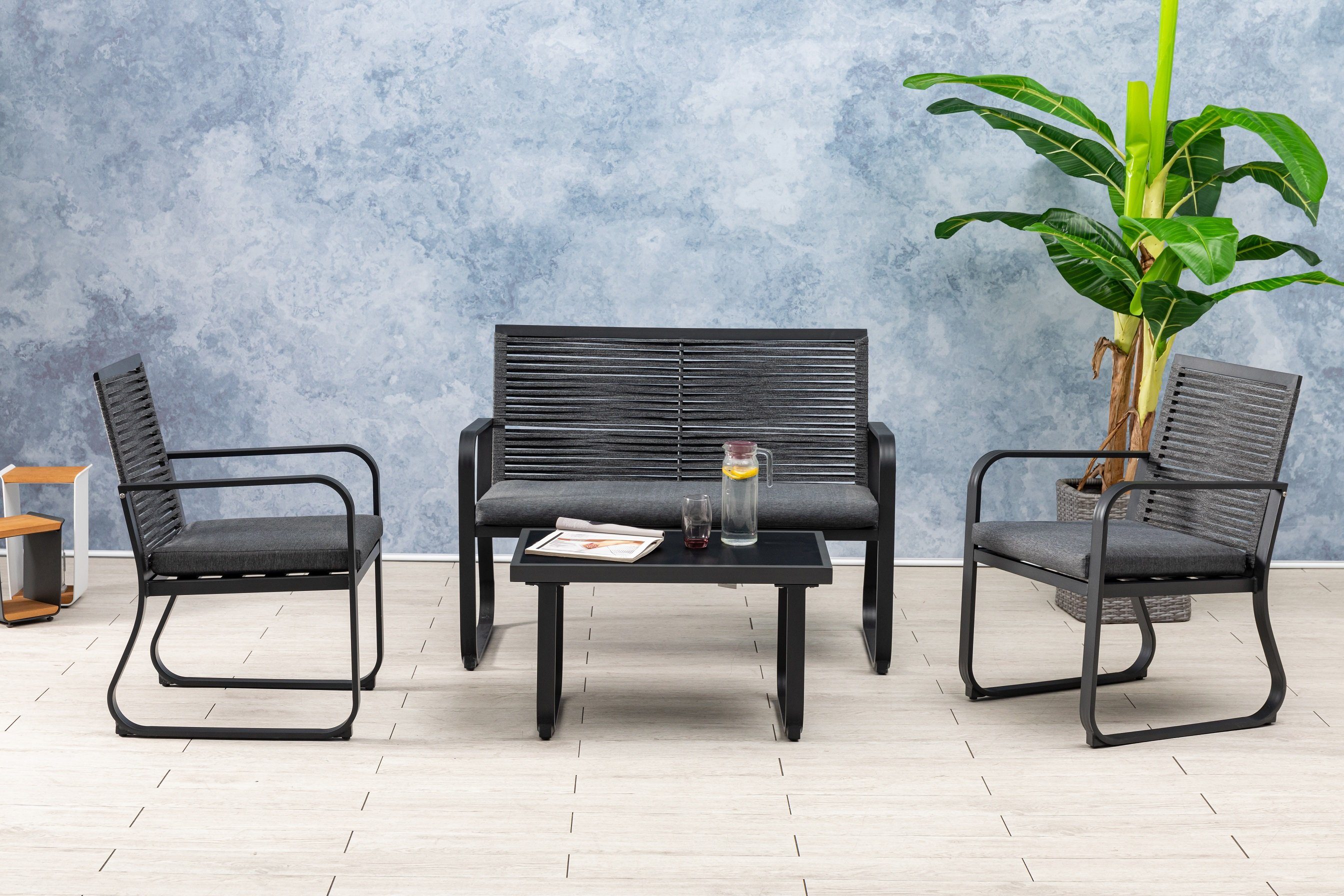 Gardissimo Gartenlounge-Set Anna Lounge / Aluminium / Gartenmöbelset / Outdoor / Möbel, UV-beständig