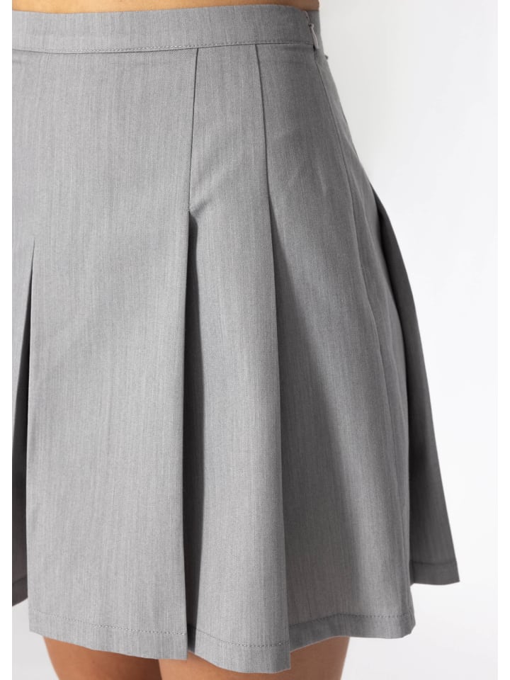 SASSYCLASSY Hosenrock mit Falten in Grau günstig kaufen