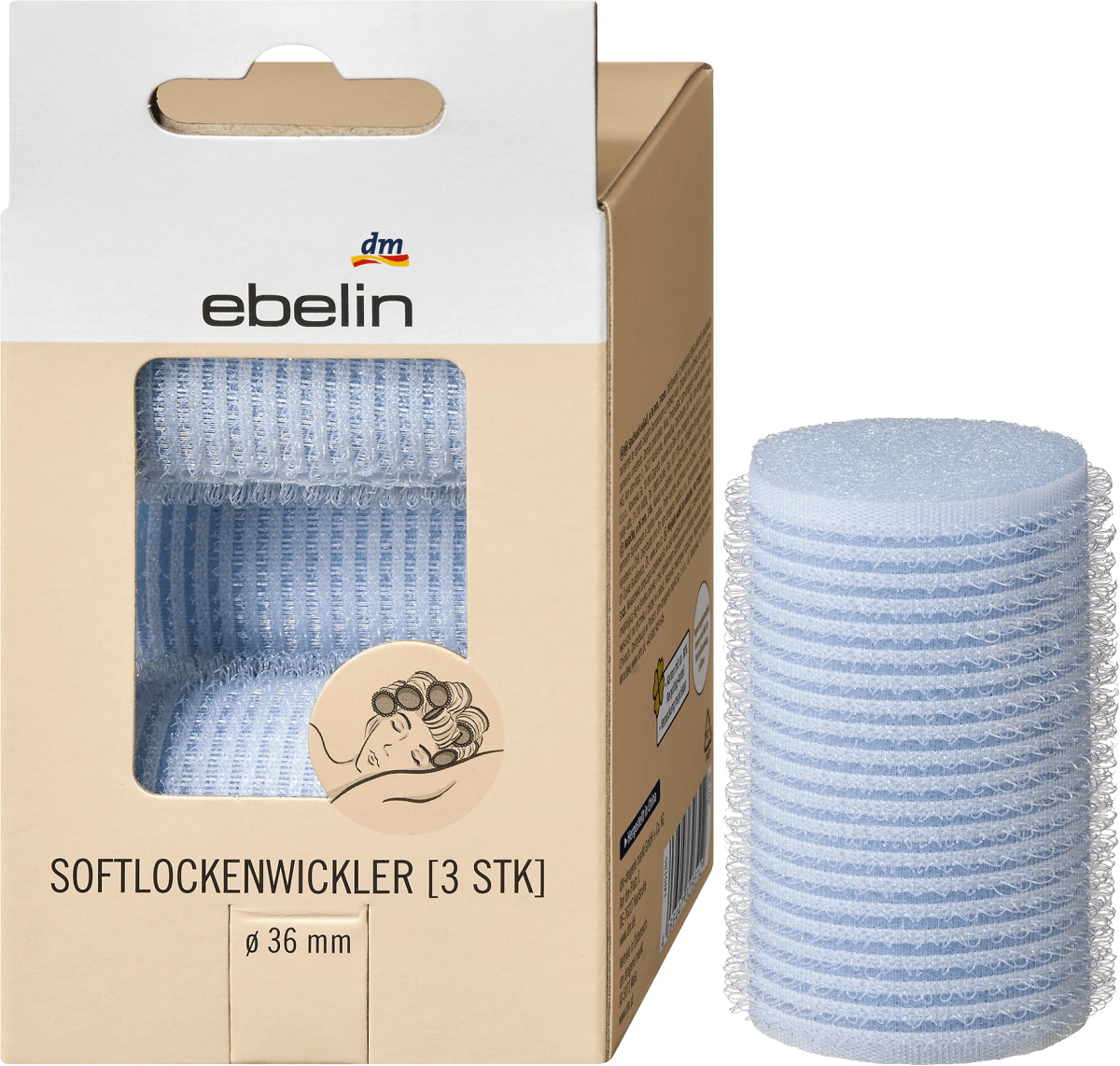 Softlockenwickler 36mm, 3 St