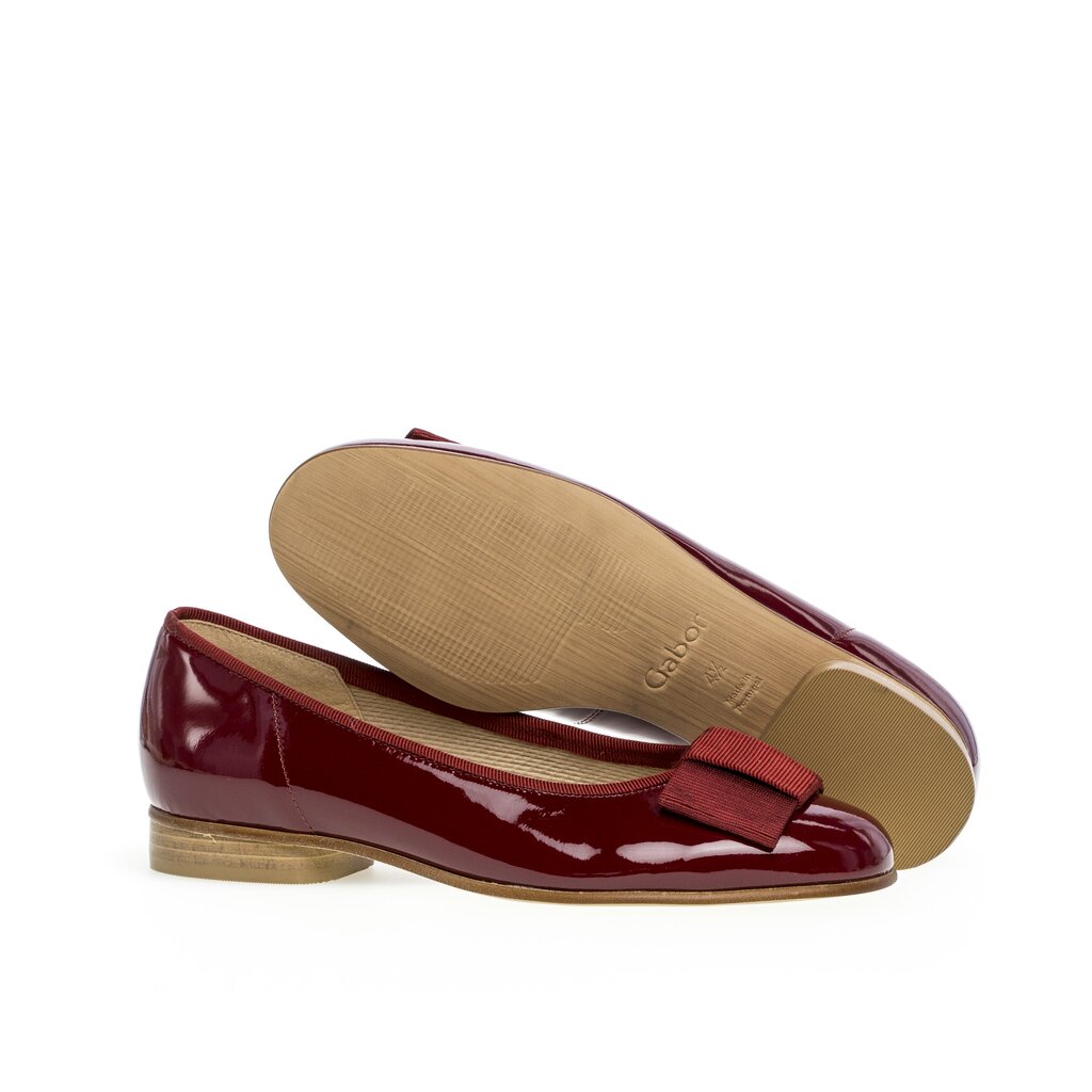 Gabor fashion Eleganter Ballerina rot