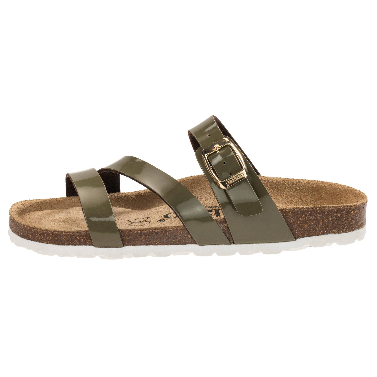 Palado Ikaria Lack, Pantoletten, Damen, Khaki