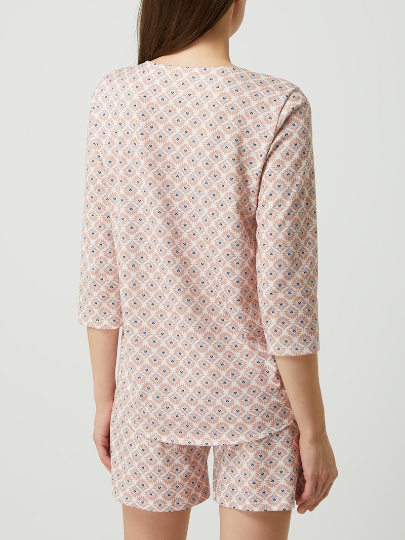 Pyjama aus Baumwolle in altrosa