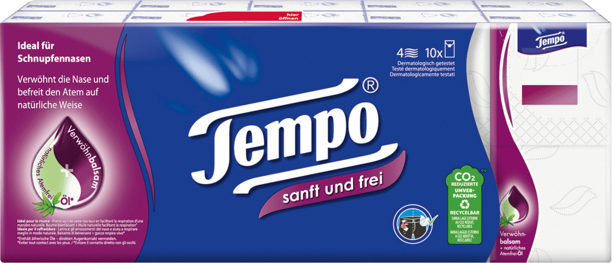 Taschentücher sanft & frei (10x9 St), 90 St
