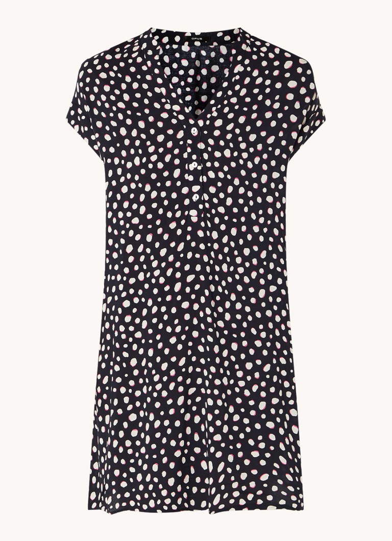 Vestido túnica corto OPUS Wularo Dot con estampado de lunares