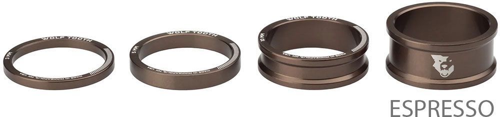 Wolf Tooth Components 3/5/10/15mm 4 Stk. Steuersatz Spacer kaufen | Bike-Discount