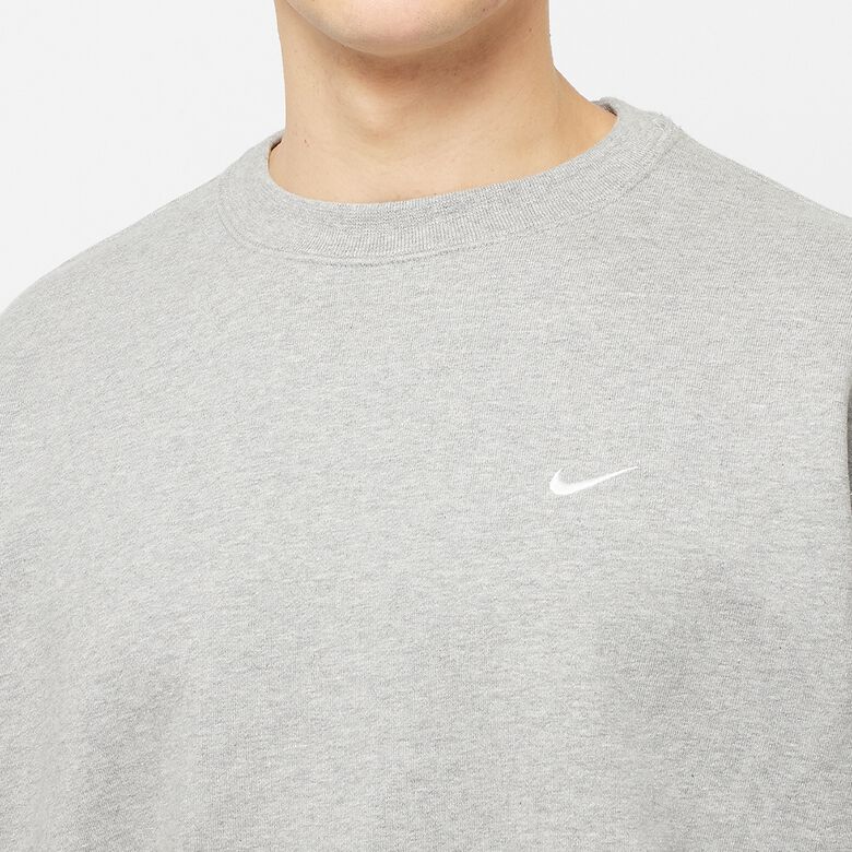 NIKE Solo Swoosh Fleece Crew dk grey heather/white