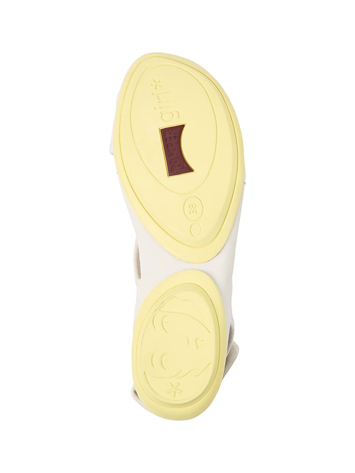 Camper Leder-Sandalen in Creme günstig kaufen
