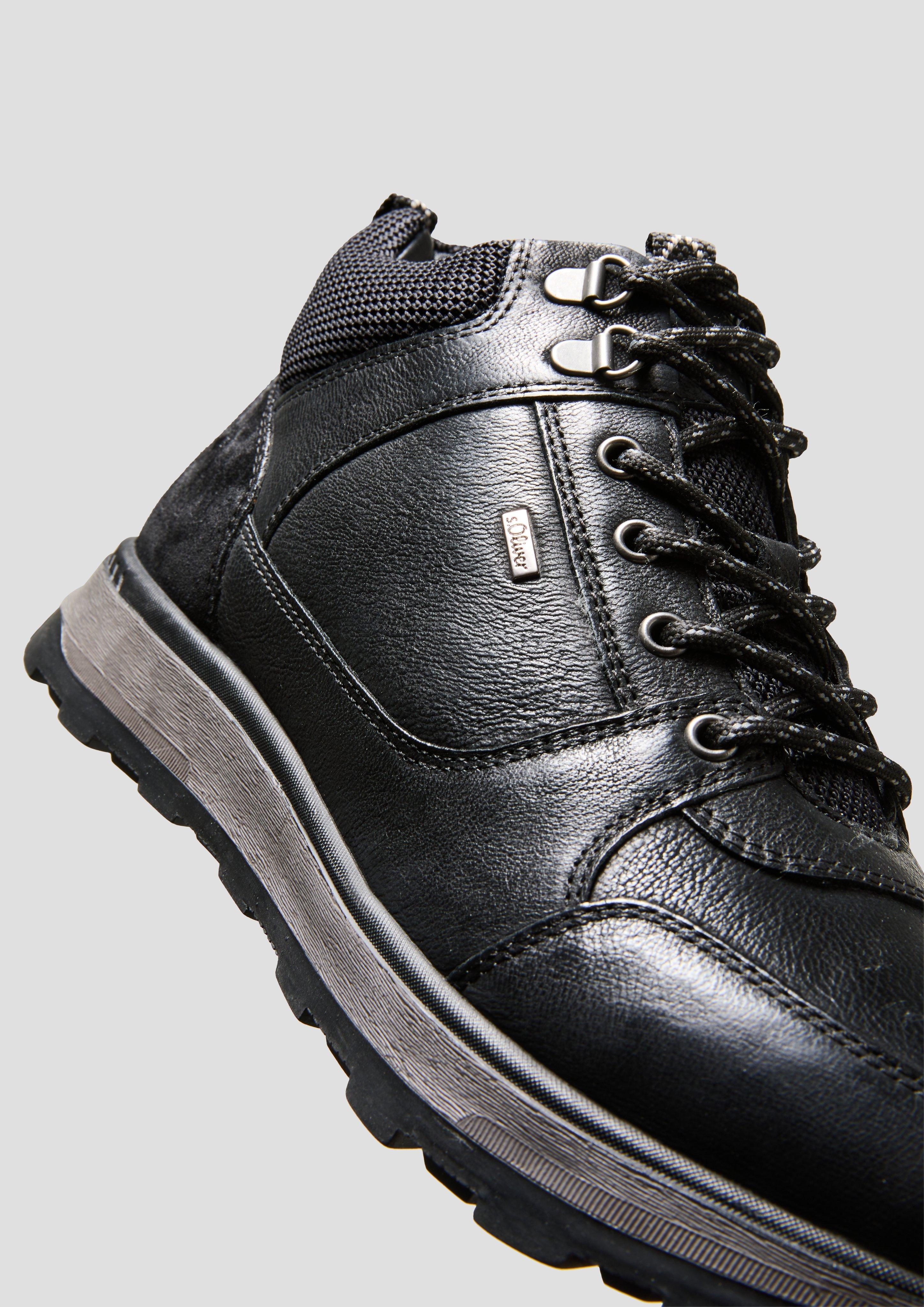 Echtleder-Stiefel in Sneaker-Optik  6008621-001