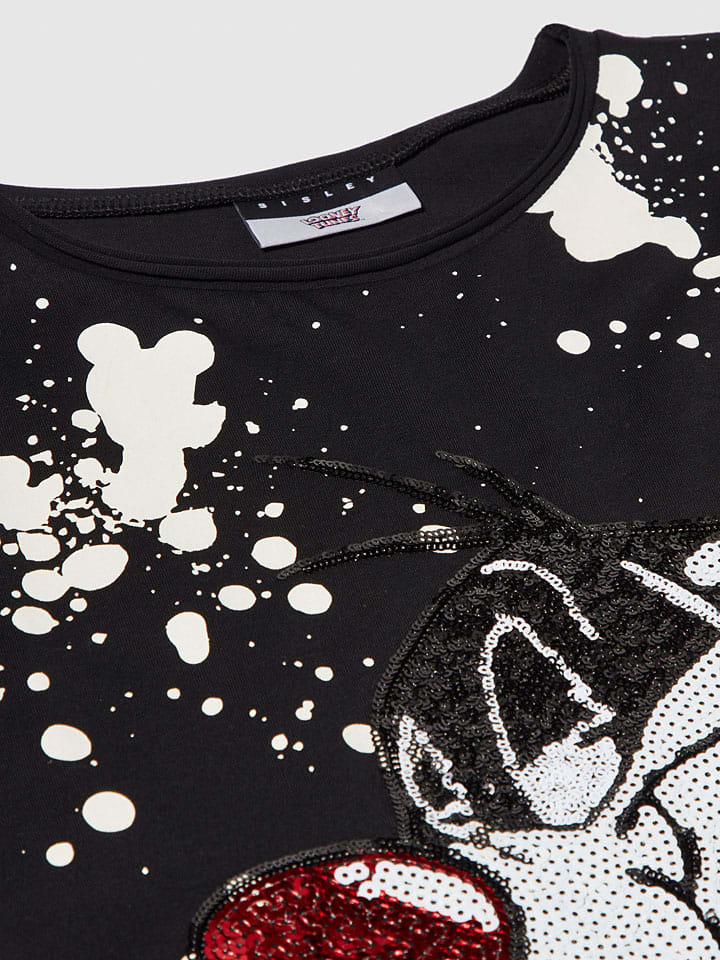 Sisley Shirt in Schwarz günstig kaufen