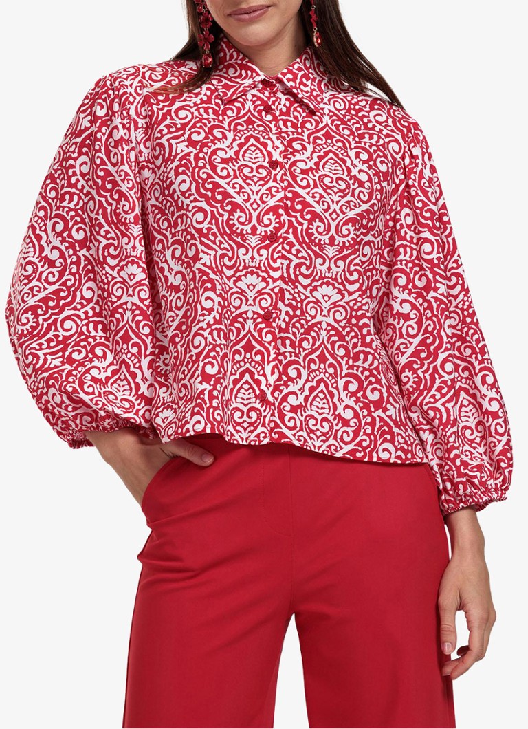 Blouse Joley de Studio Anneloes, imprimée et à manches ballon