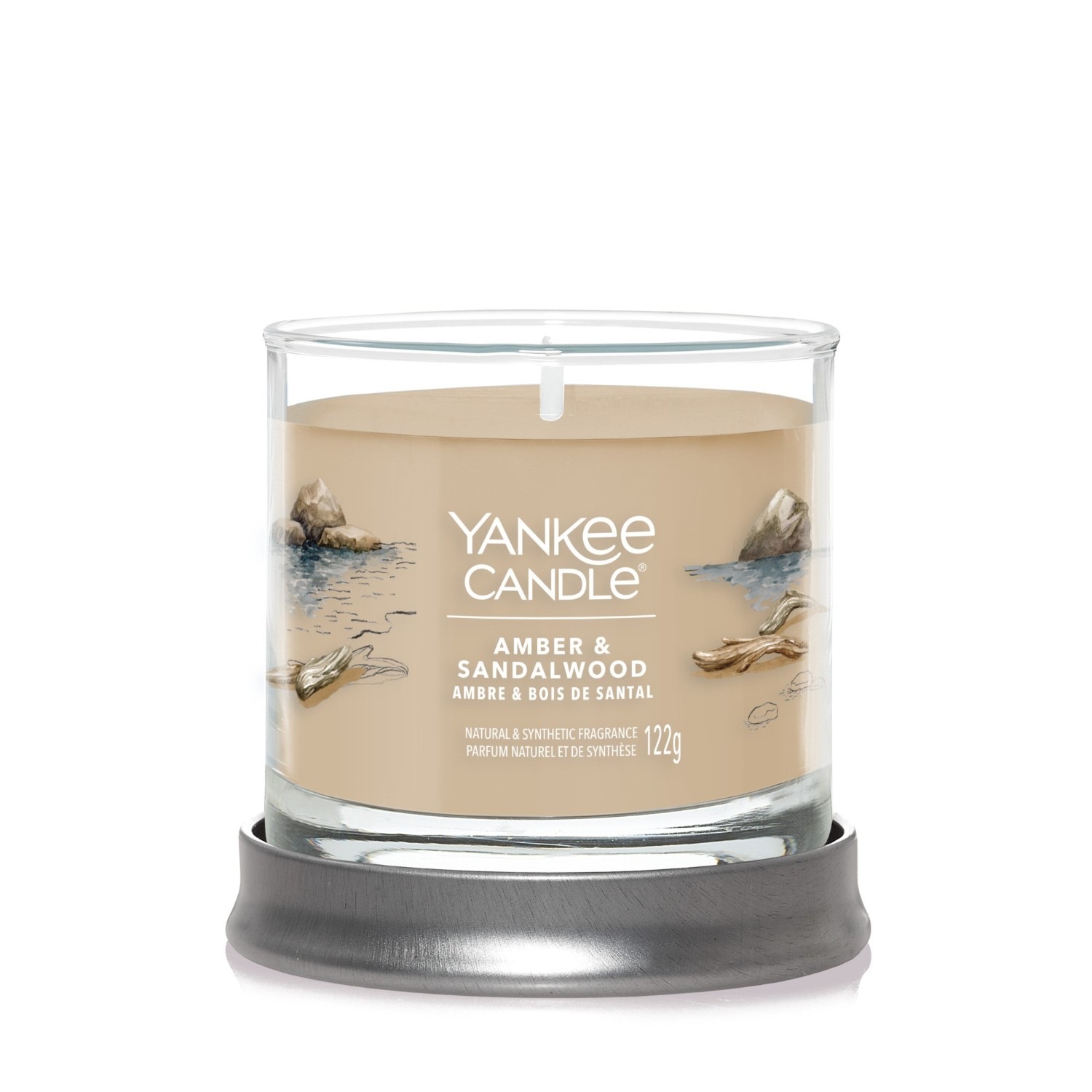 YANKEE CANDLE Malý pohár s jantárovou a santalovou vôňou