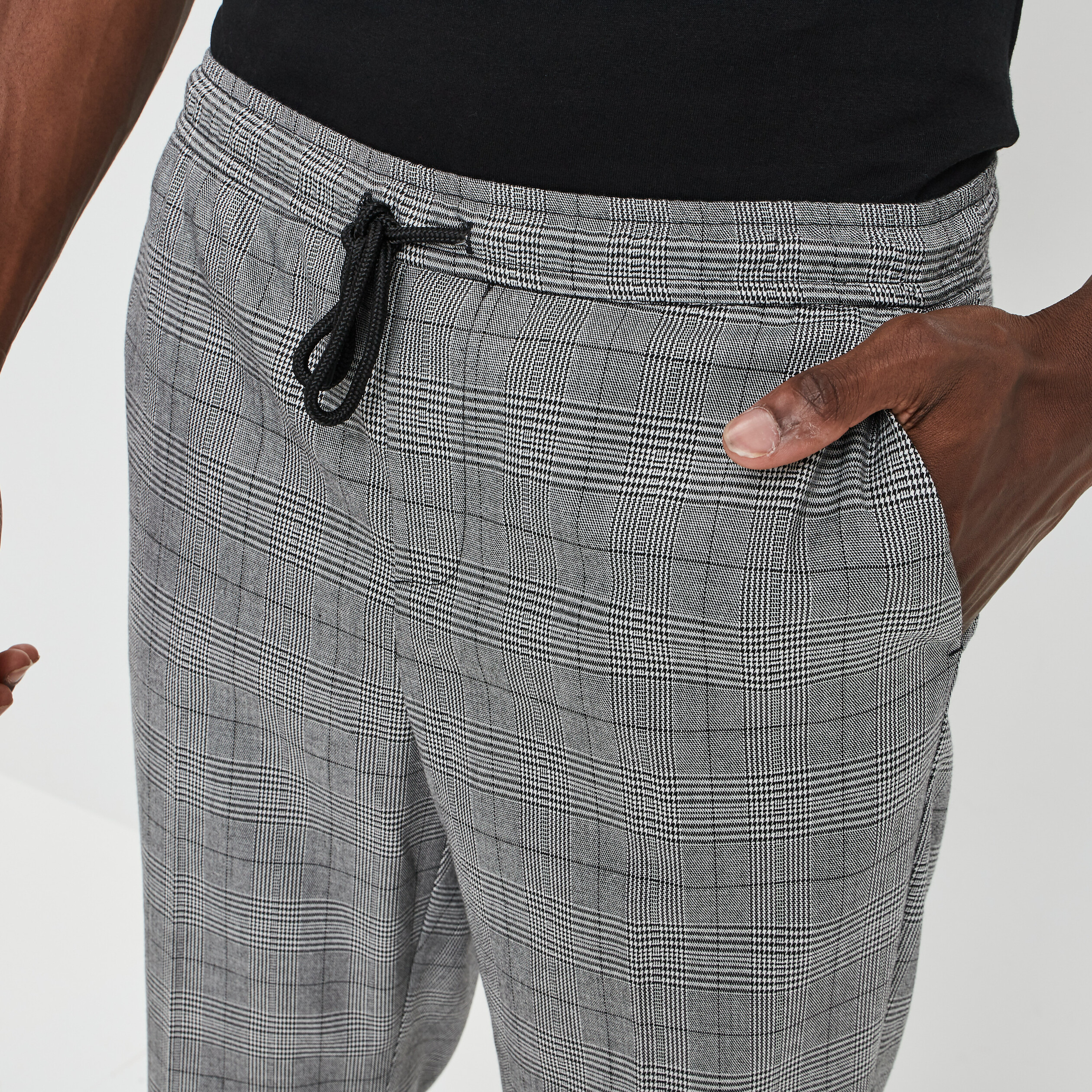 Pantalon droit à coulisse gris clair homme | La Halle