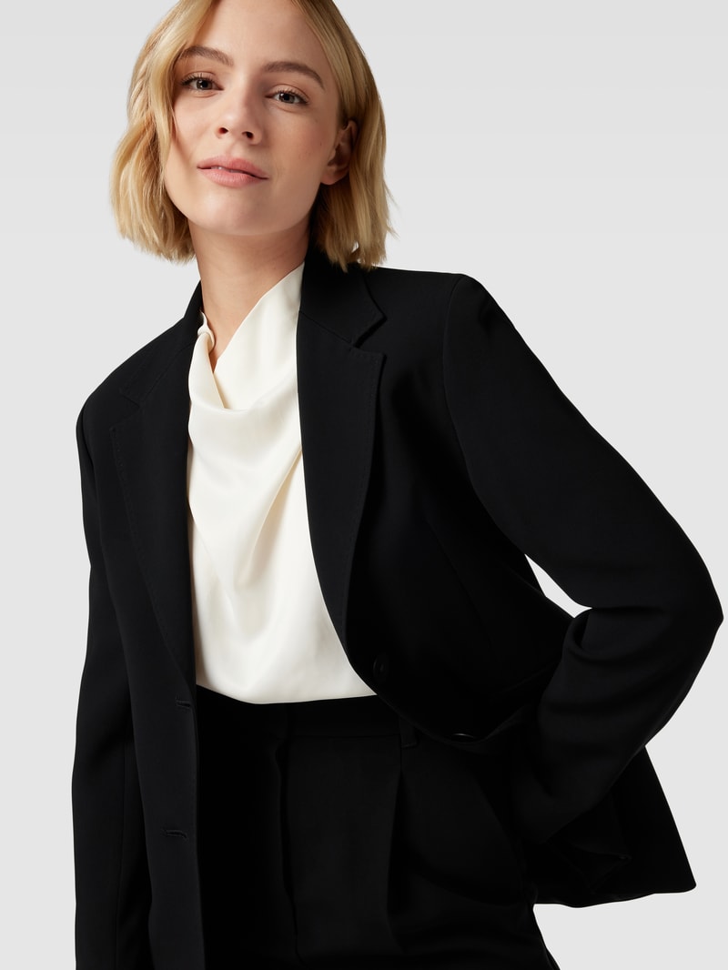 Blazer mit Pattentaschen Modell 'LINZ' in schwarz