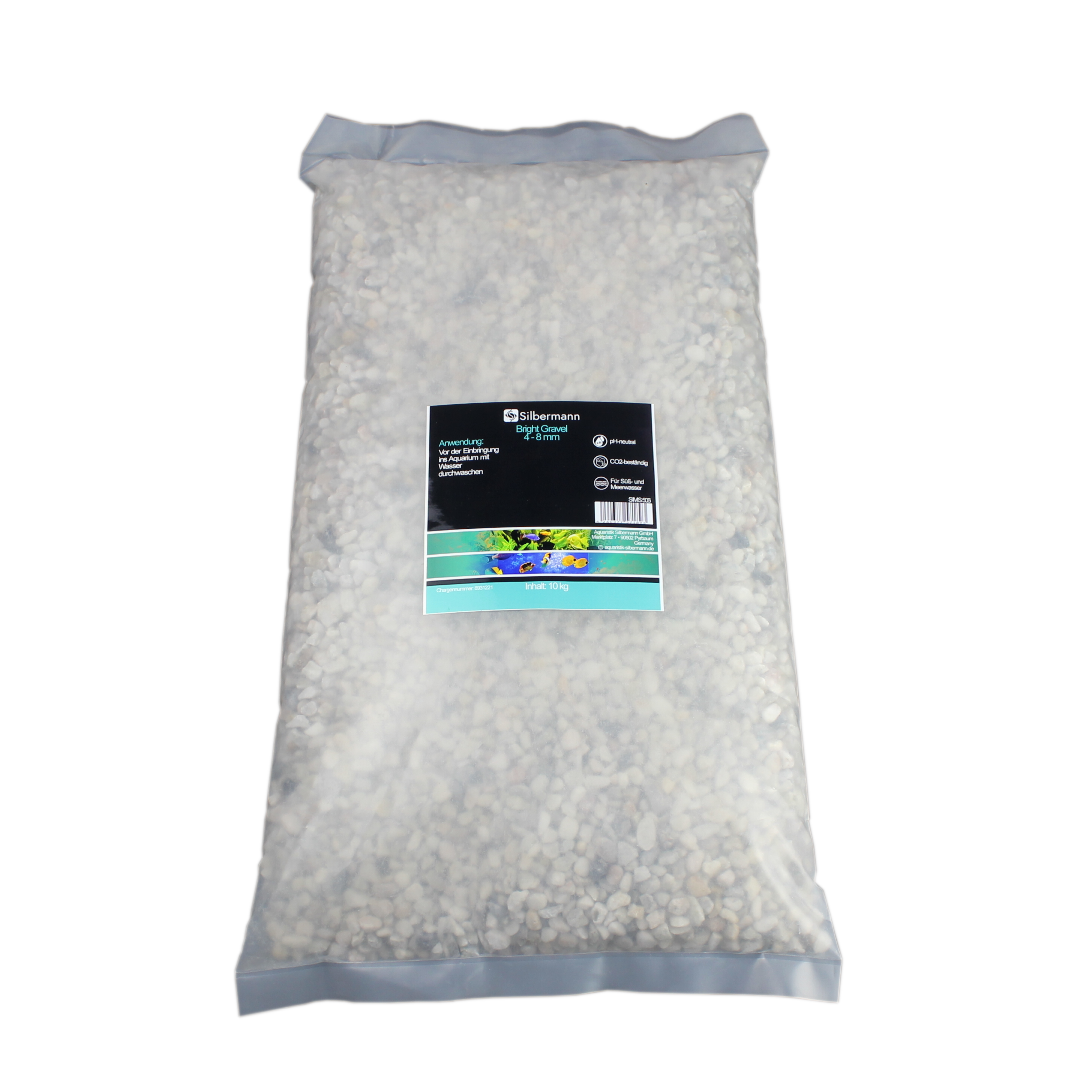 Silbermann Bodengrund Silbermann Silberman Bright Gravel 10 kg