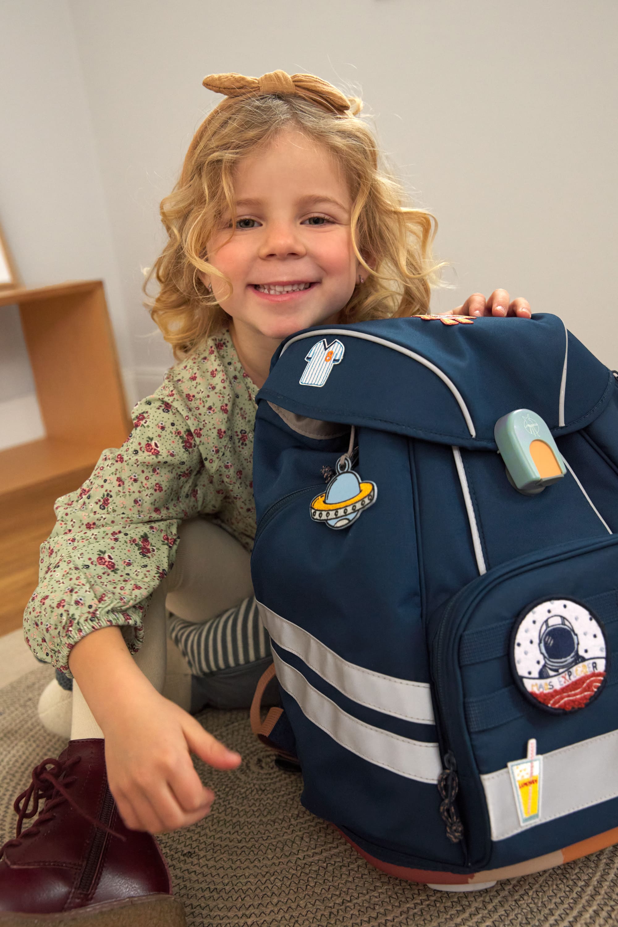 Textil-Sticker (3 Stk) - Schul Set Unique, Natur