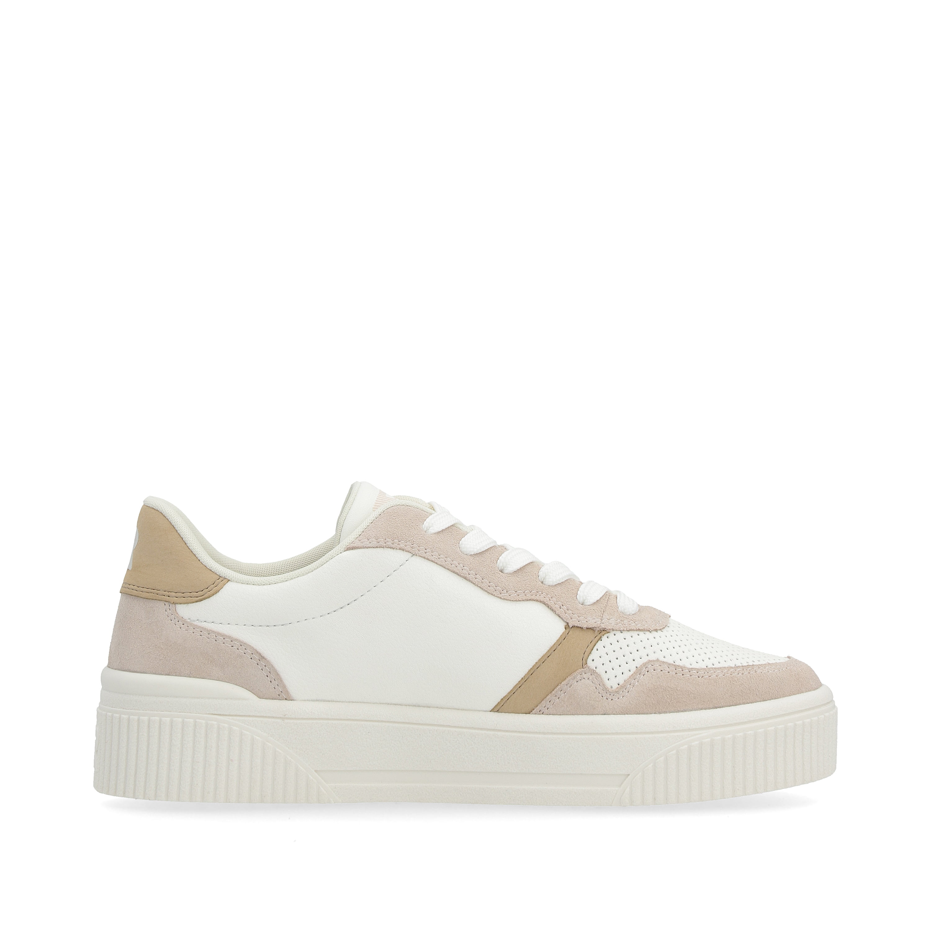 Rieker Damen Sneaker Low crystal-white sand-beige