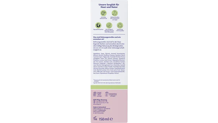 HiPP Mamasanft Straffender Balsam 150 ml