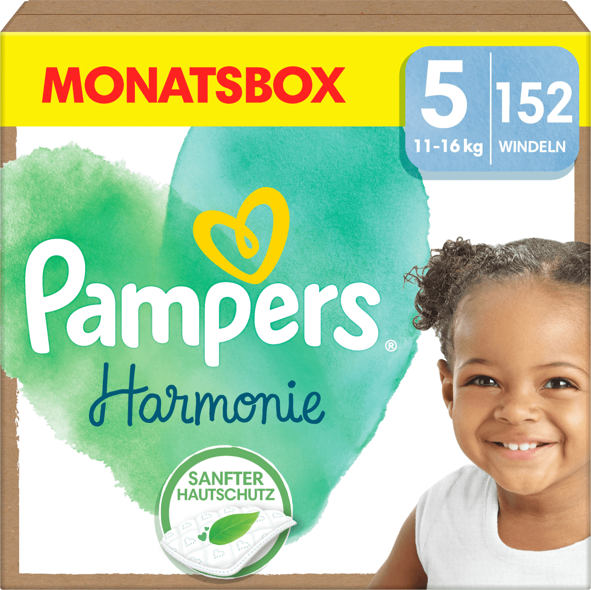 Windeln Harmonie Gr.5 Junior (11-16 kg), Monatsbox, 152 St
