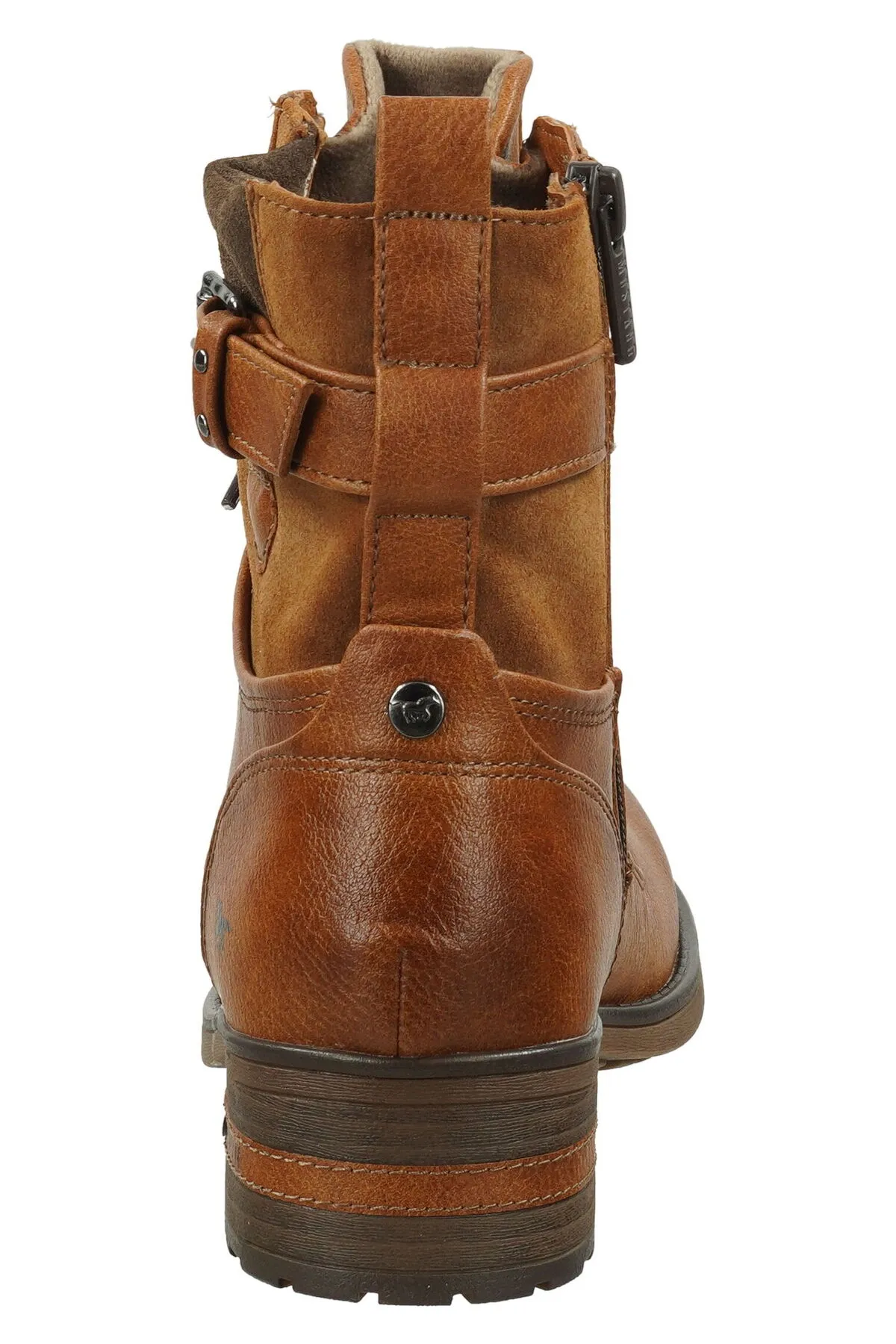 Mustang  Stiefelette - Braun - Blockabsatz