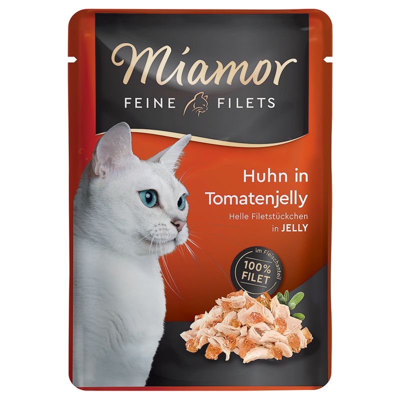 Sparpaket Miamor Feine Filets in Jelly Pouch 24 x 100 g | bitiba